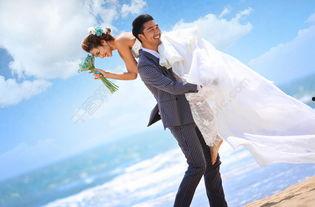 婚纱照图片海边,爱情永恒——海边婚纱照浪漫瞬间